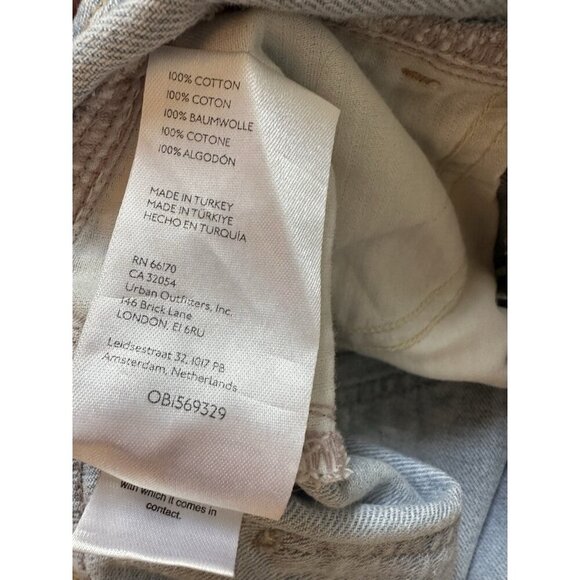 We The Free Midi Denim Jean Skirt Sz 4 Free People Light Wash Frayed 5 Pocket - Picture 6 of 8